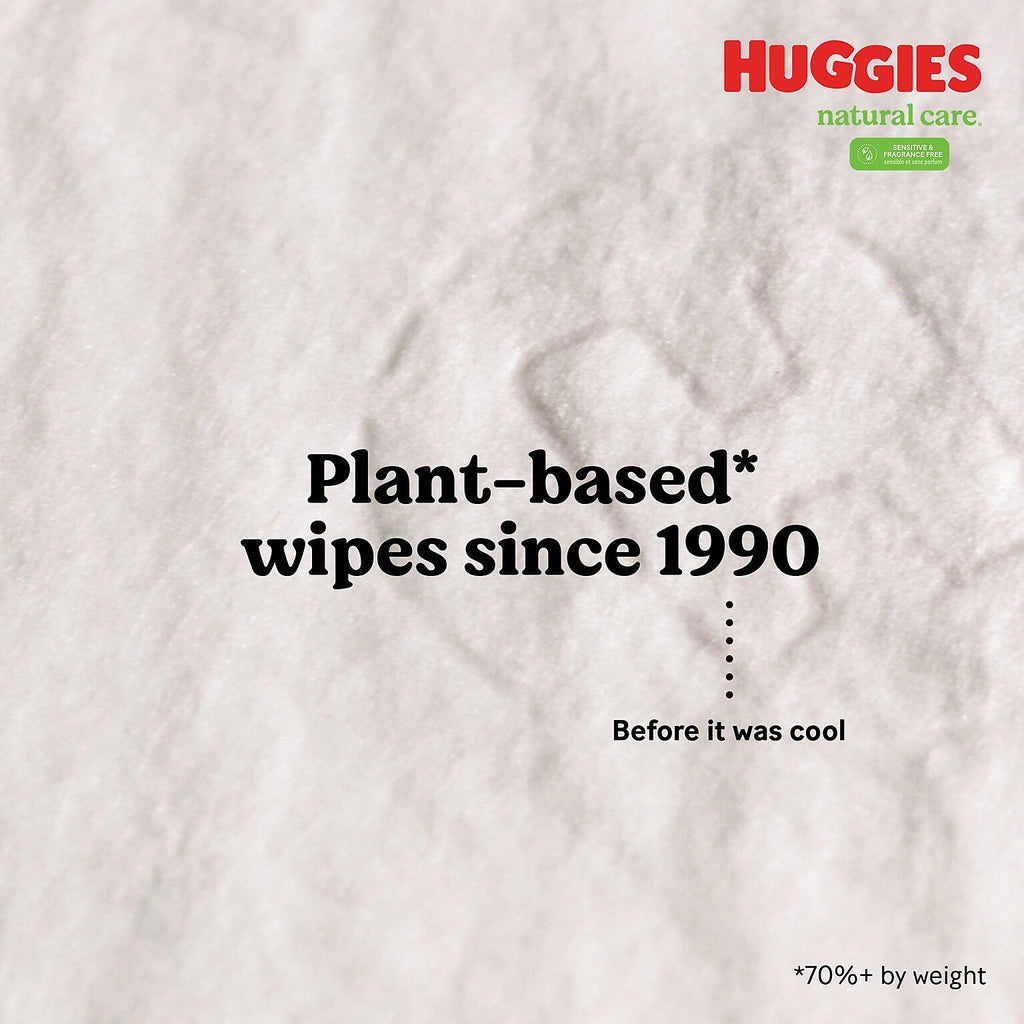 Huggies Natural Care Fragrance-Free Alcohol-Free Baby Wipes